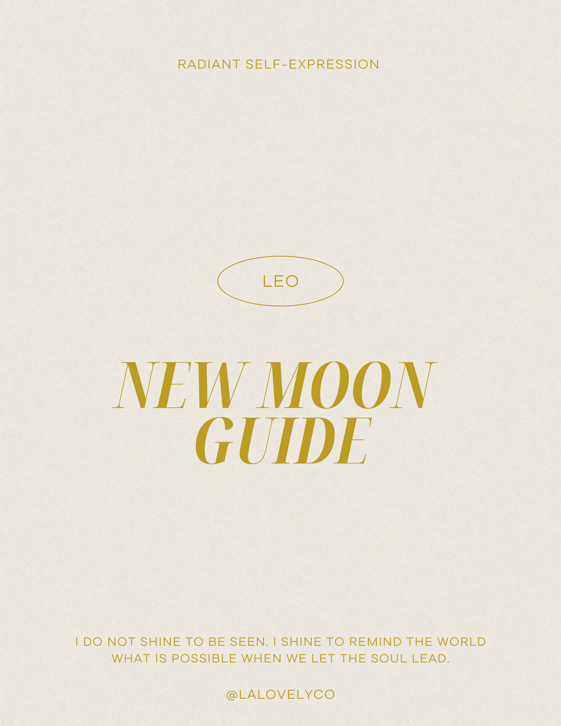 Leo New Moon Guide