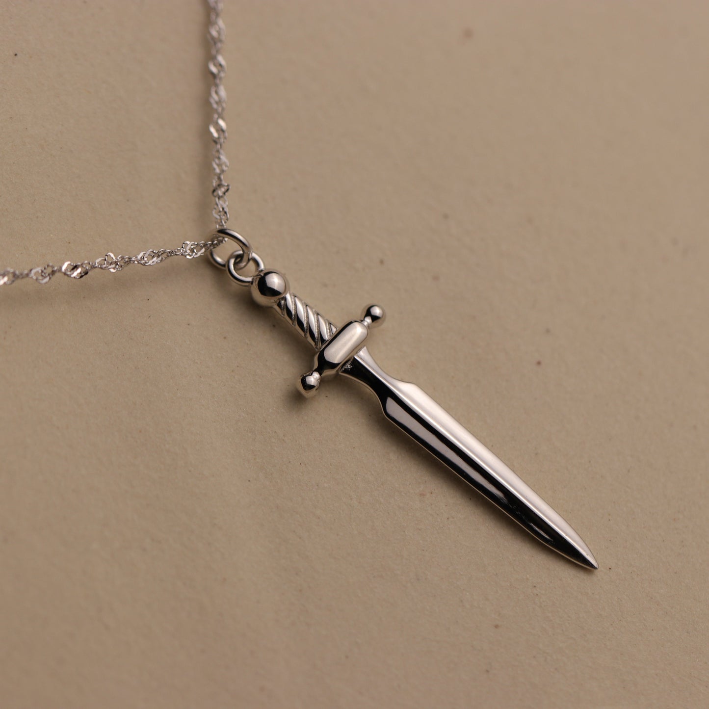 Dagger Tarot Sword Protection Necklace