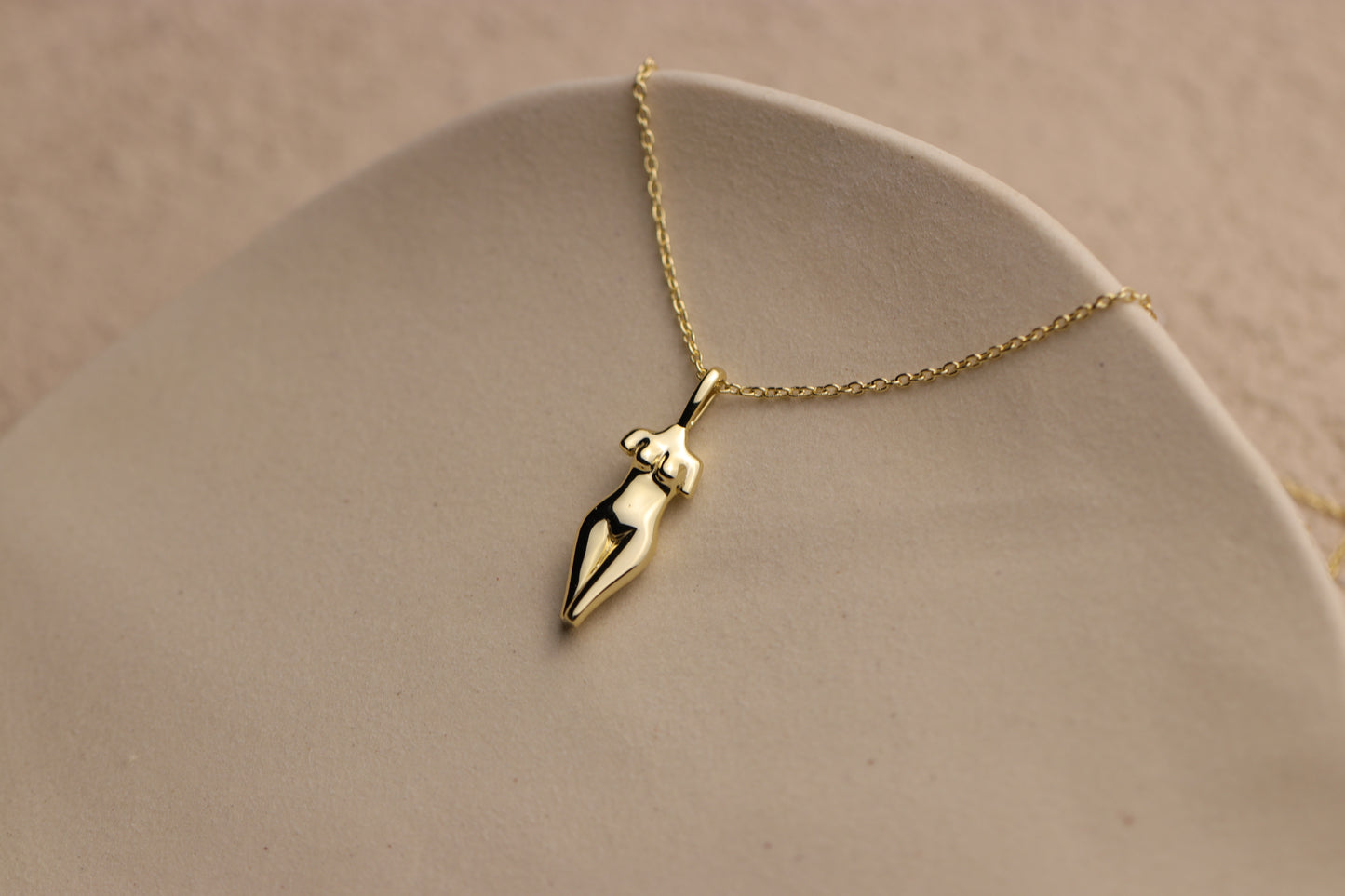 Divine Feminine Body Form Pendant Necklace