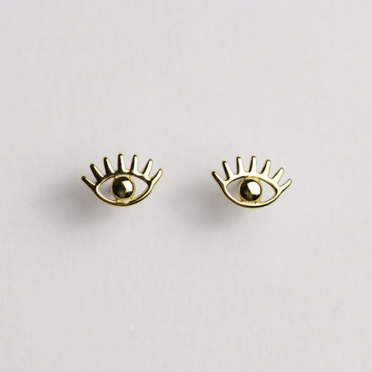 All Seeing Eye Stud Earrings by La Lovely Vintage - La Lovely Vintage