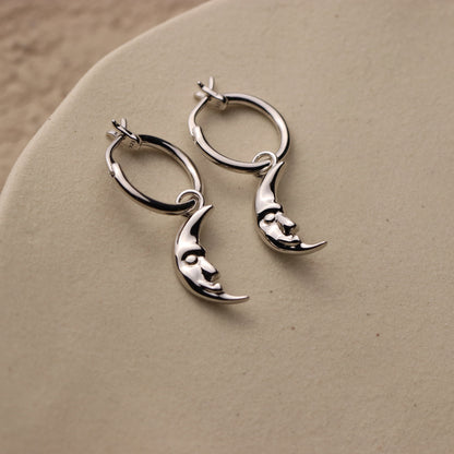 Lunar Face Earrings
