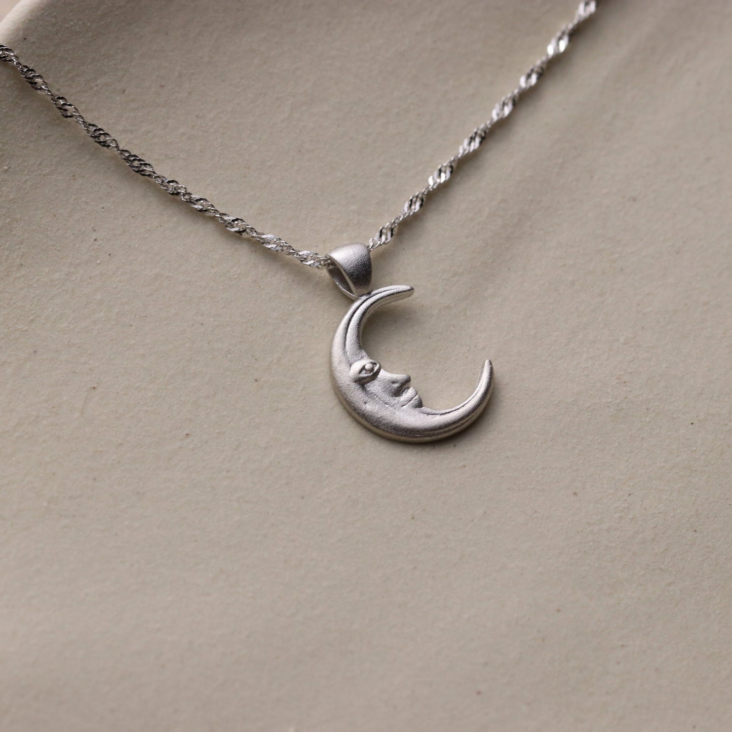 Crescent Moon Man Necklace