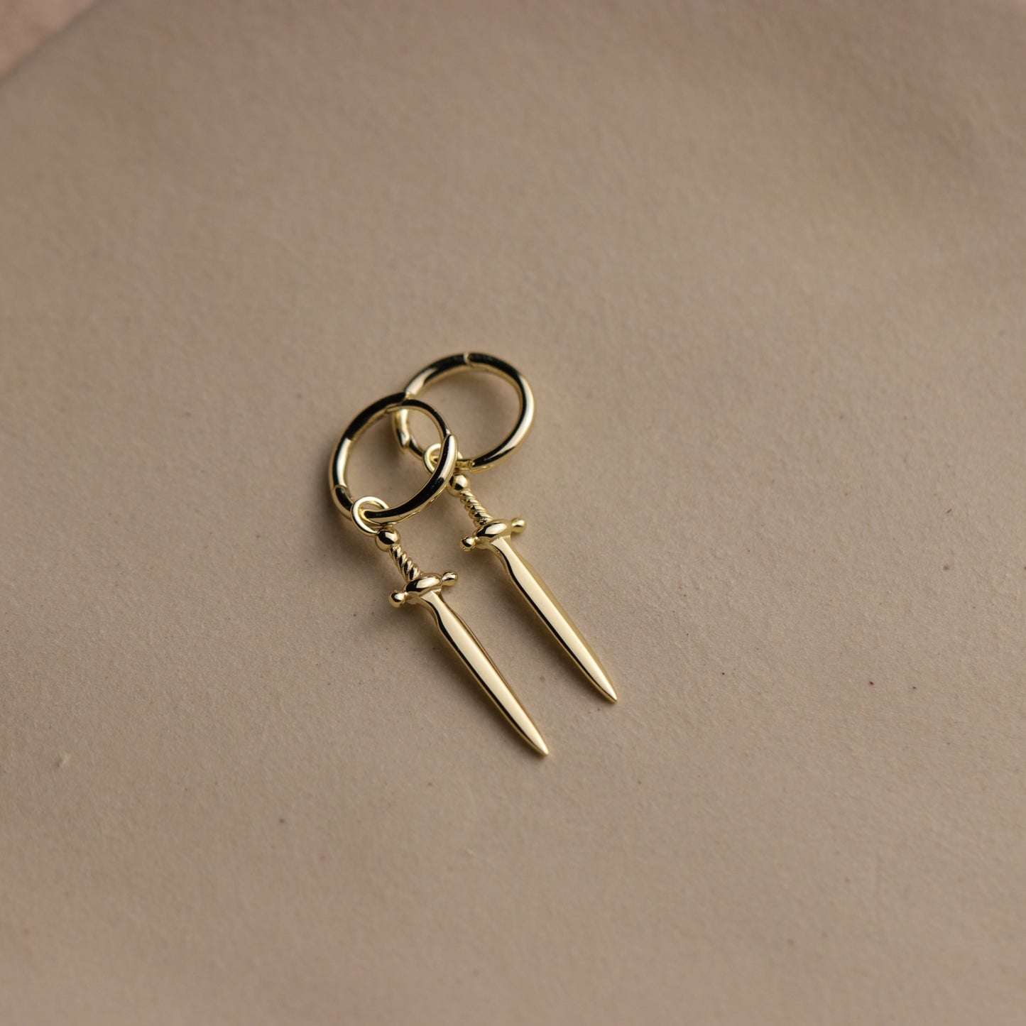 Dagger Hoop Earrings