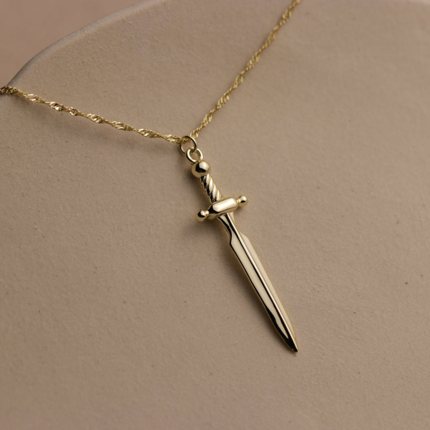 Dagger Tarot Sword Protection Necklace