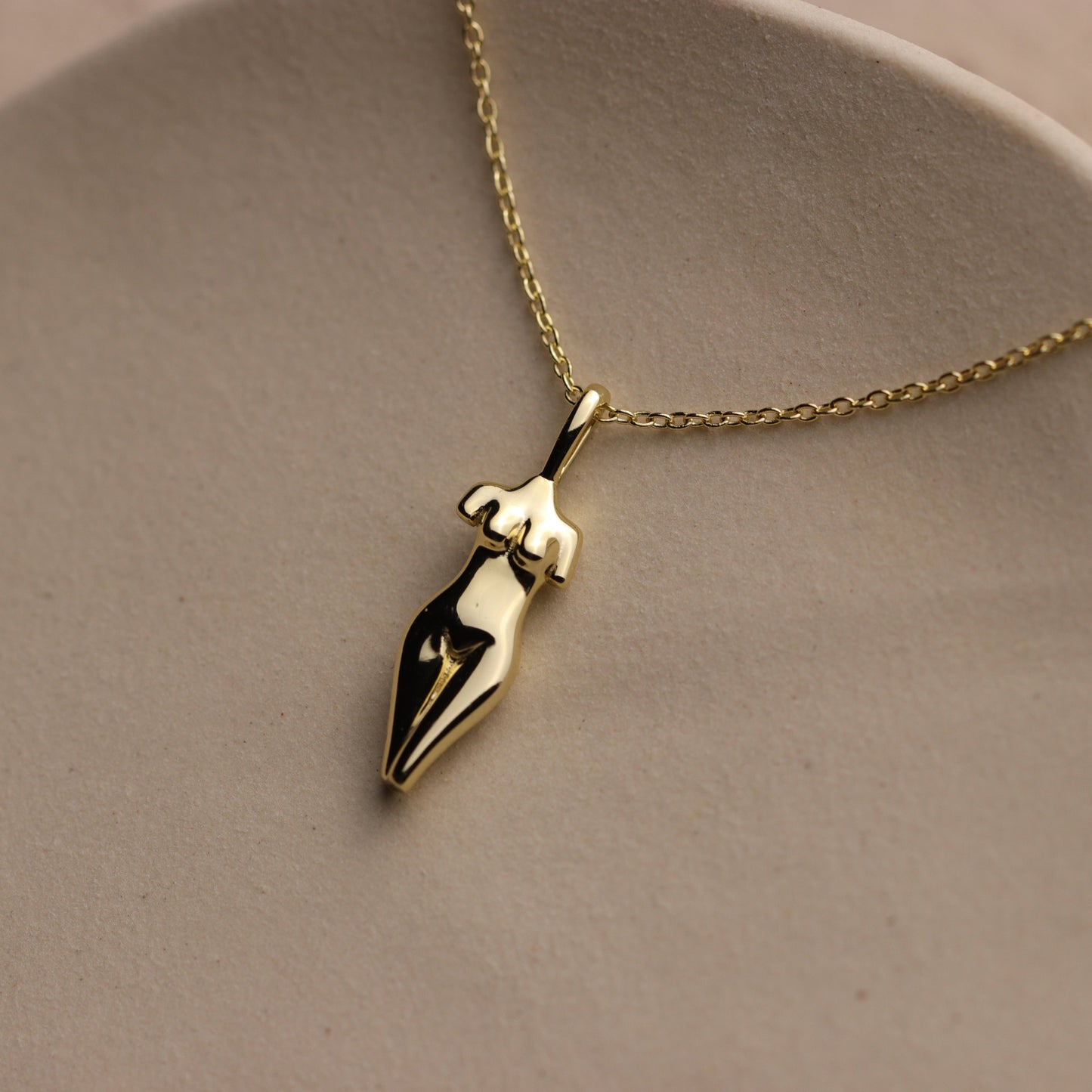 Divine Feminine Body Form Pendant Necklace