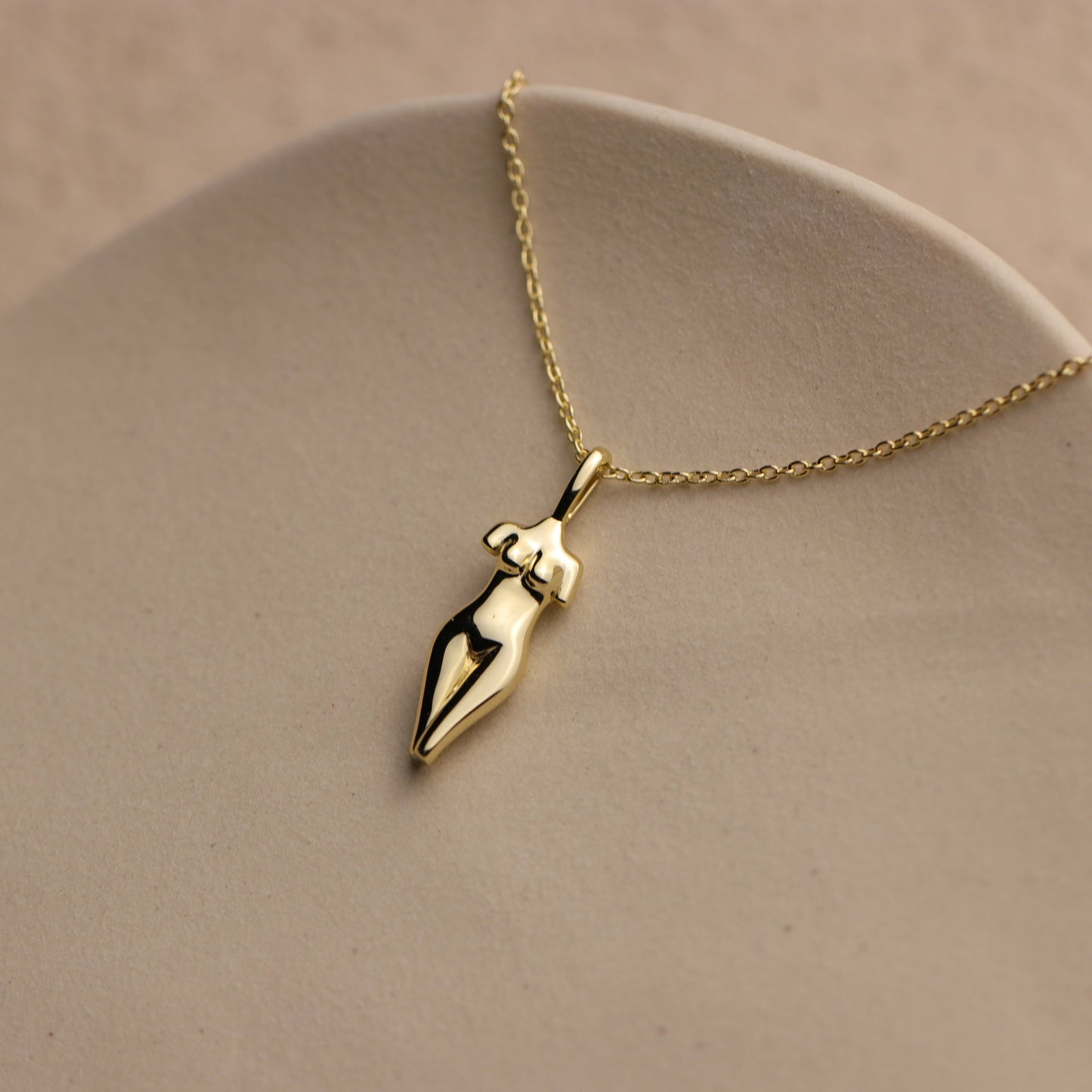 Divine Feminine Body Form Pendant Necklace