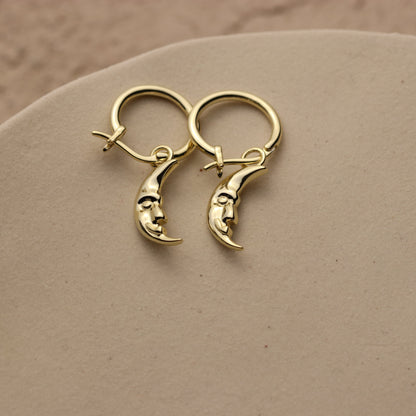 Lunar Face Earrings